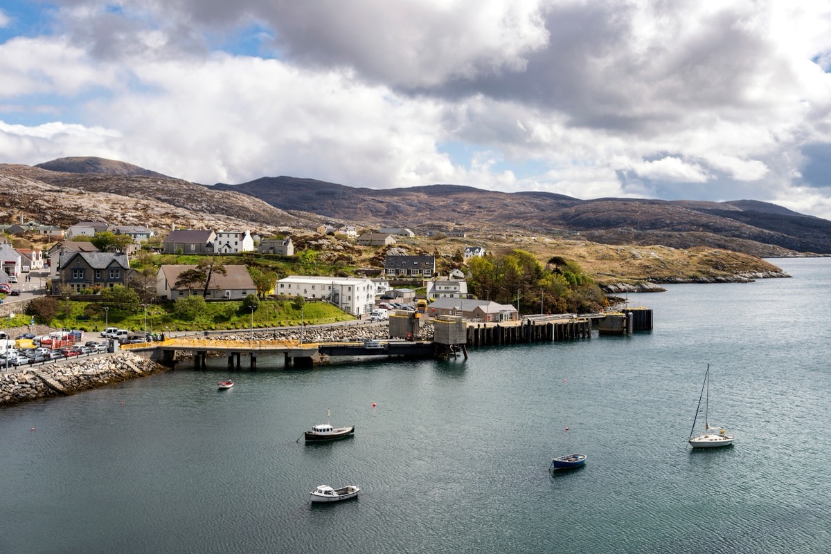 Fährterminal von Tarbert auf der Insel Harris in den Äußeren Hebriden